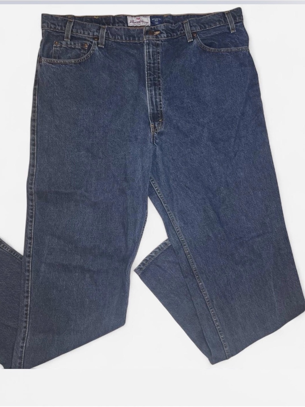 Vintage 1995 Levi's Men's Relaxed Fit Dark Blue Denim Jeans (Gold Tab) - Picture 1 of 9